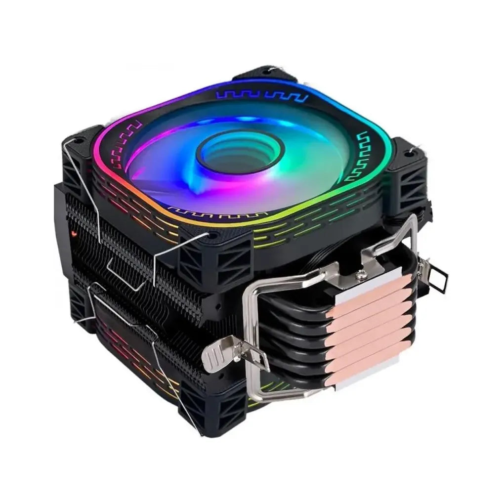 Dual 120mm ARGB CPU Air Cooler LC-120H, Black, Compatible with AMD AM2/AM3/AM3+/AM4/ and Intel LGA 115x/1150/1151/1155/1156/1200/1366/1700 Dual 120mm ARGB CPU Air Cooler LC-120H, Black, Compatible with AMD AM2/AM3/AM3+/AM4/ and Intel LGA 115x/1150/1151/1155/1156/1200/1366/1700